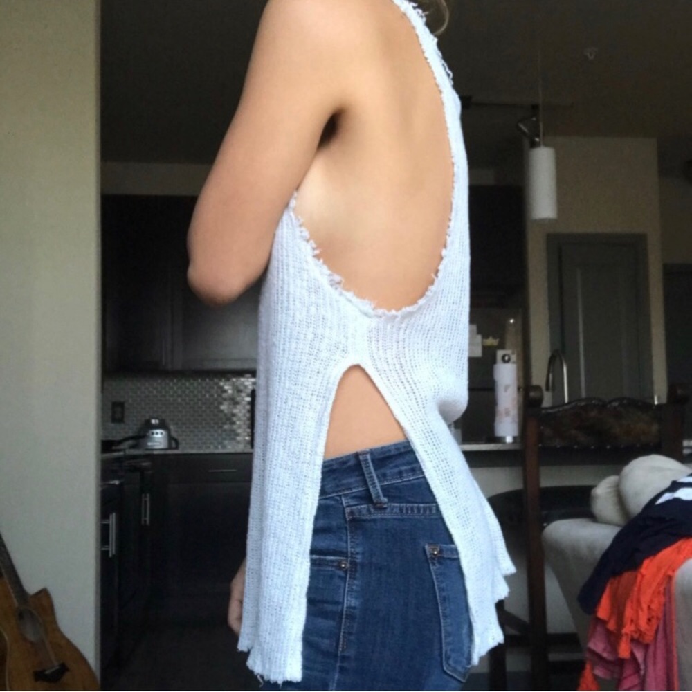 Ecote split side knit tank